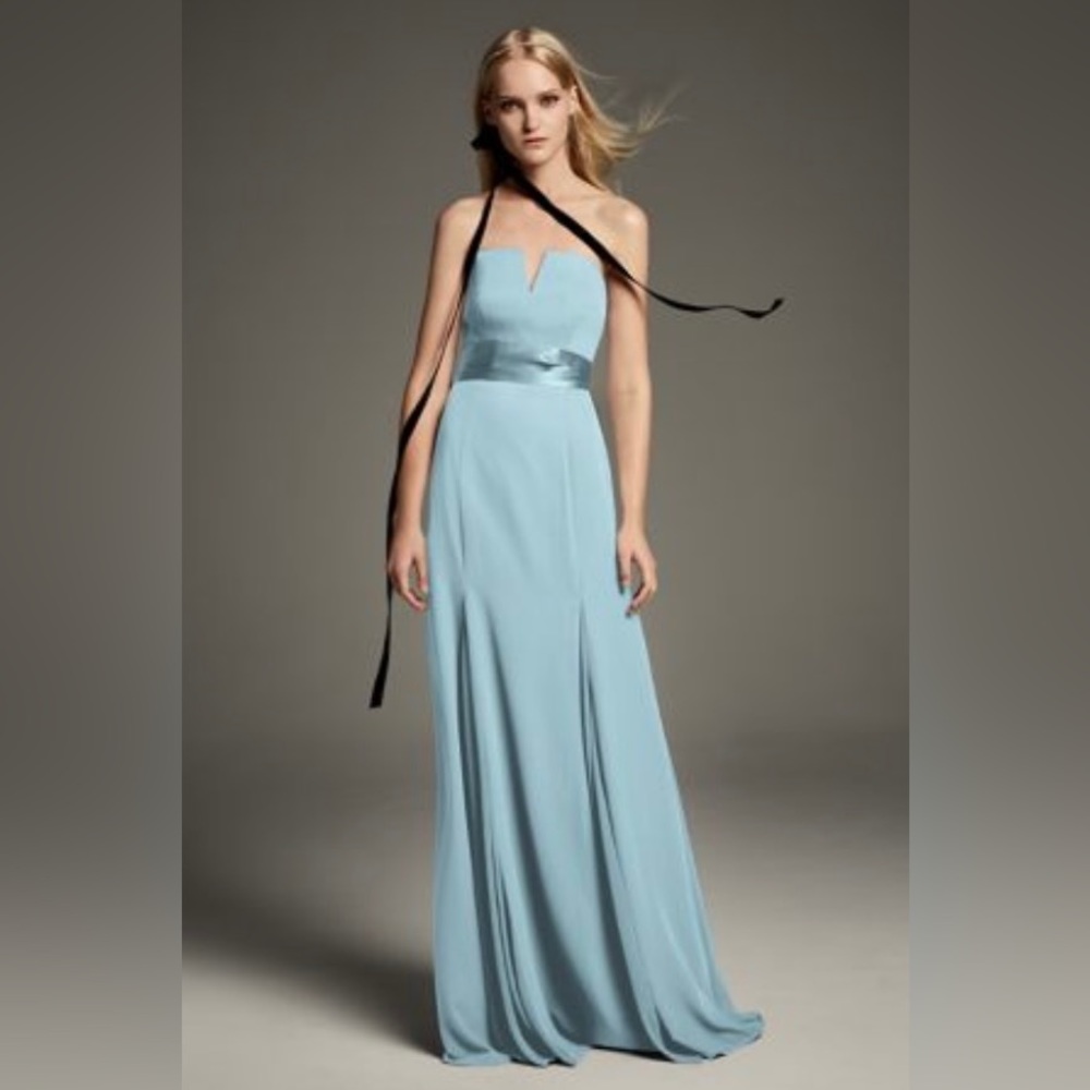 Vera wang bridesmaid dress. Color is labeled mist but is more of an aqua color